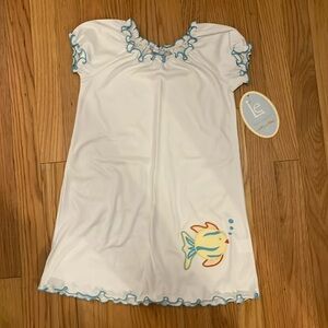 Little English Dress with Appliqué Fish ADORABLE Soze 4 NEW NWT